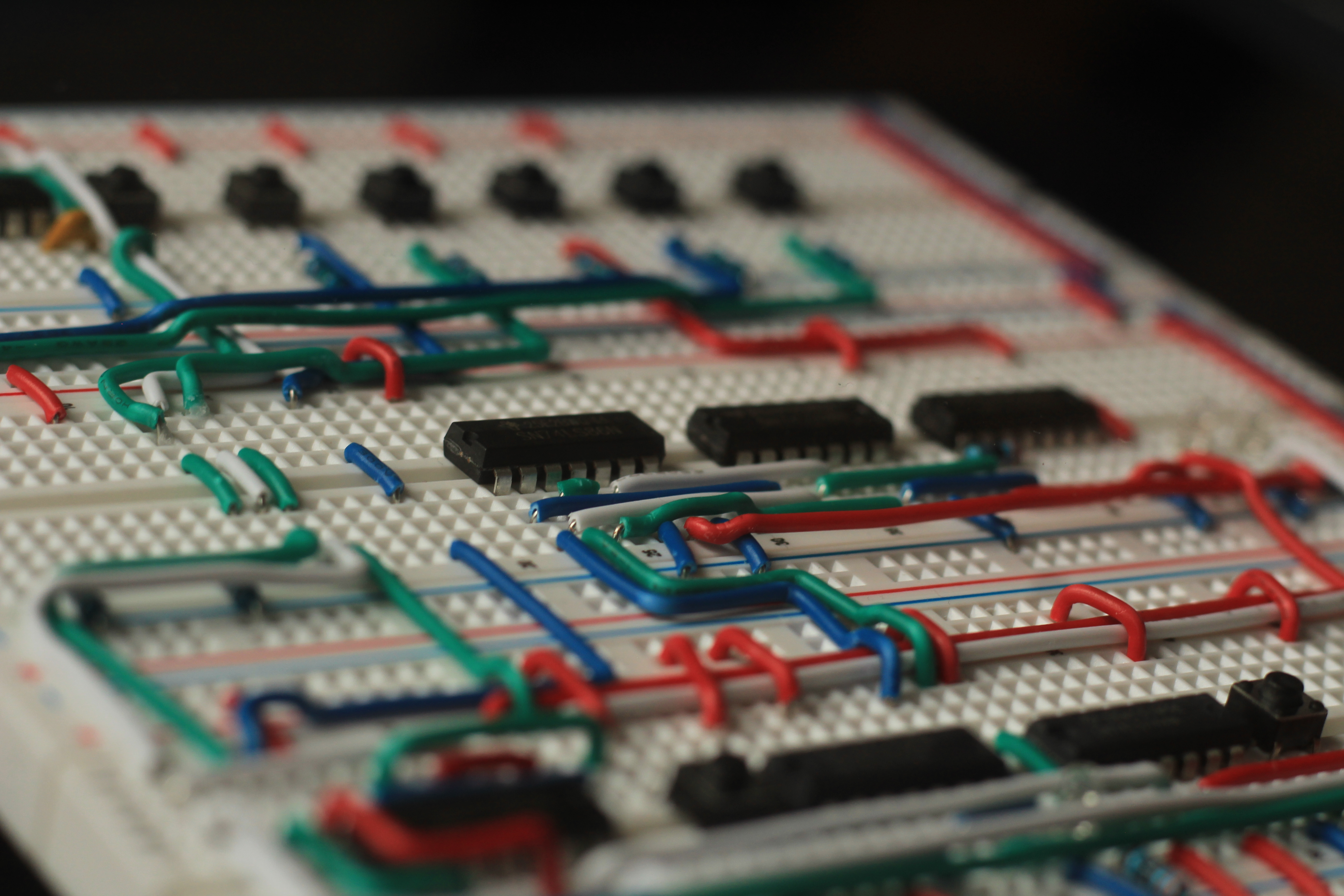 Another close-up view of Logic Frame circuit